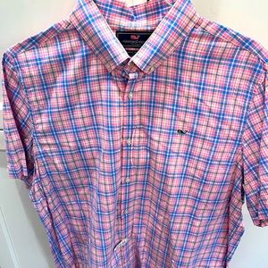 Vineyard Vines XL Slim Fit Whale Short Sleeve Shirt